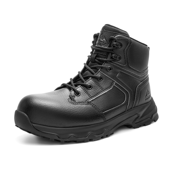 Men's Non-Slip Industrial Work Boots - BLACK -  0